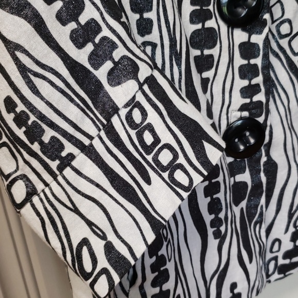 WD•NY Dressy Ladies Top Linen Jacket size 4 - Picture 4 of 5